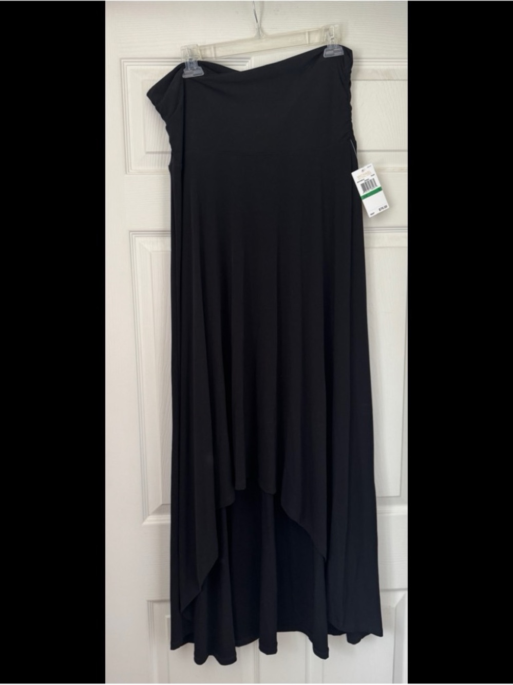 Michael Kors Black High-Low Maxi Skirt